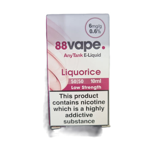 Liquorice 0.6% (6mg/ml) - 88Vape