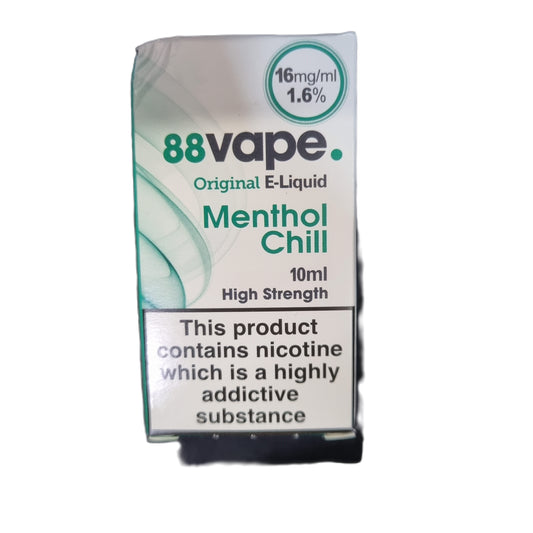 Menthol Chill 1.6% (16mg/ml) - 88Vape