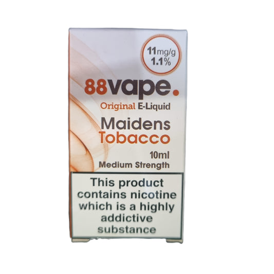 Maiden's Tobacco 1.1% (11mg/ml) - 88Vape