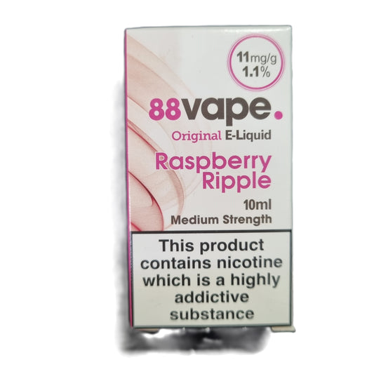 Raspberry Ripple 1.1% (11mg/ml) - 88Vape