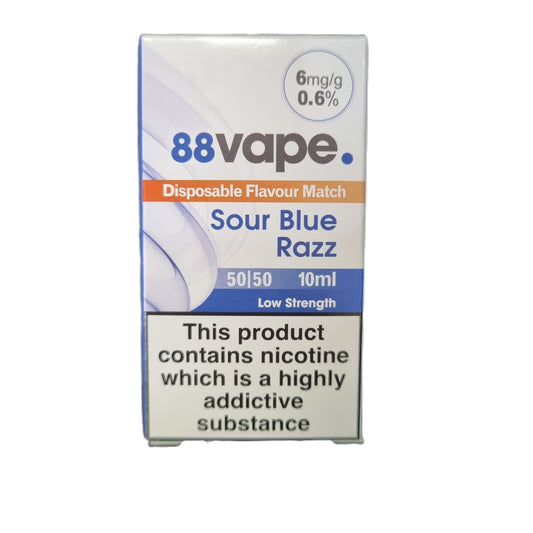 Sour Blue Razz 0.6% (6mg/ml) - 88Vape