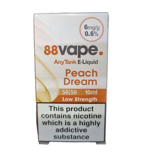 Peach Dream 0.6% (6mg/ml) - 88Vape