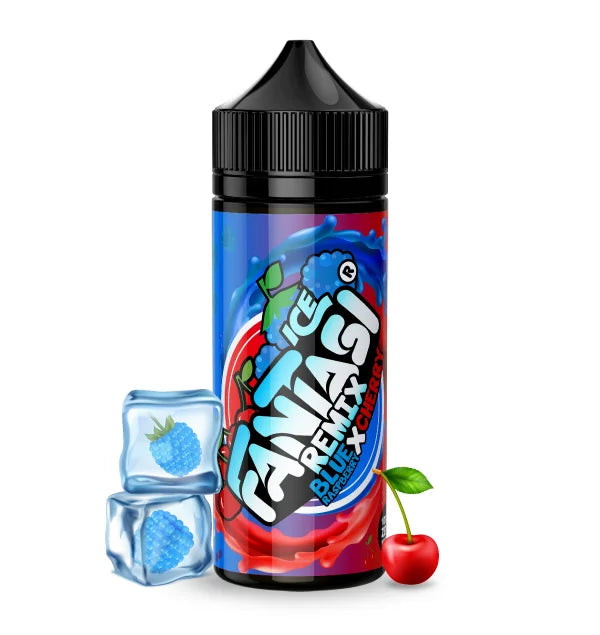 Blue Raspberry & Cherry Ice 100ml - Fantasi