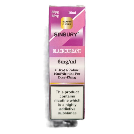 Blackcurrant 0.6% (6mg/ml) - Sinbury