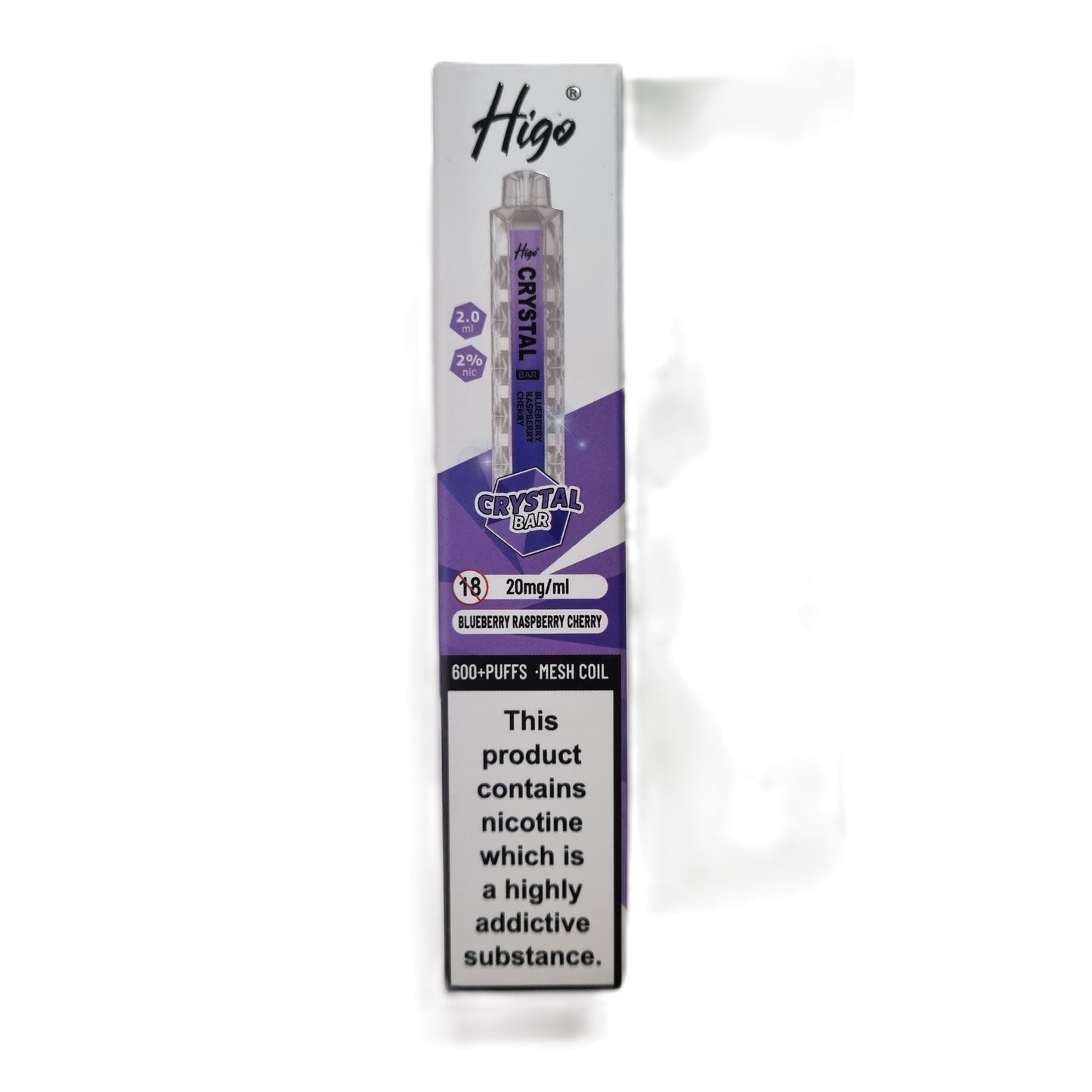 Blueberry Raspberry Cherry - Higo Crystal Bar 600