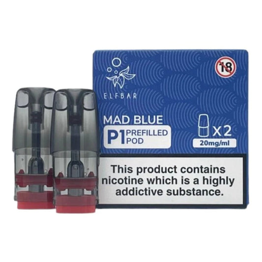 Mad Blue - 2 x Elf Bar Mate P1 Pods