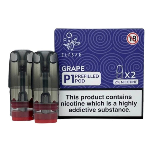 Grape - 2 x Elf Bar Mate P1 Pods