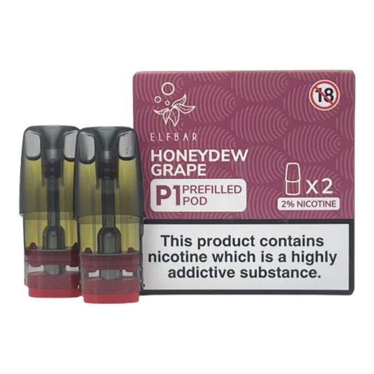 Honeydew Grape - 2 x Elf Bar Mate P1 Pods