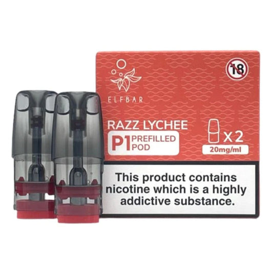 Razz Lychee - 2 x Elf Bar Mate P1 Pods