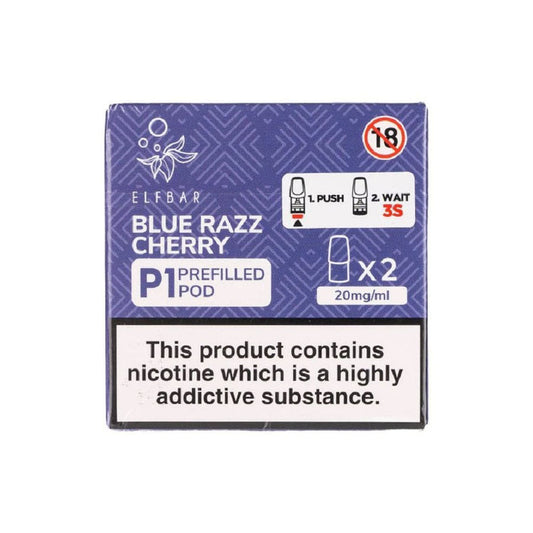 Blue Razz Cherry - 2 x Elf Bar Mate P1 Pods