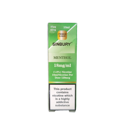 Menthol 1.8% (18mg/ml) - Sinbury