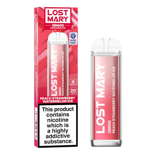 Peach Strawberry Watermelon Ice - Lost Mary QM600