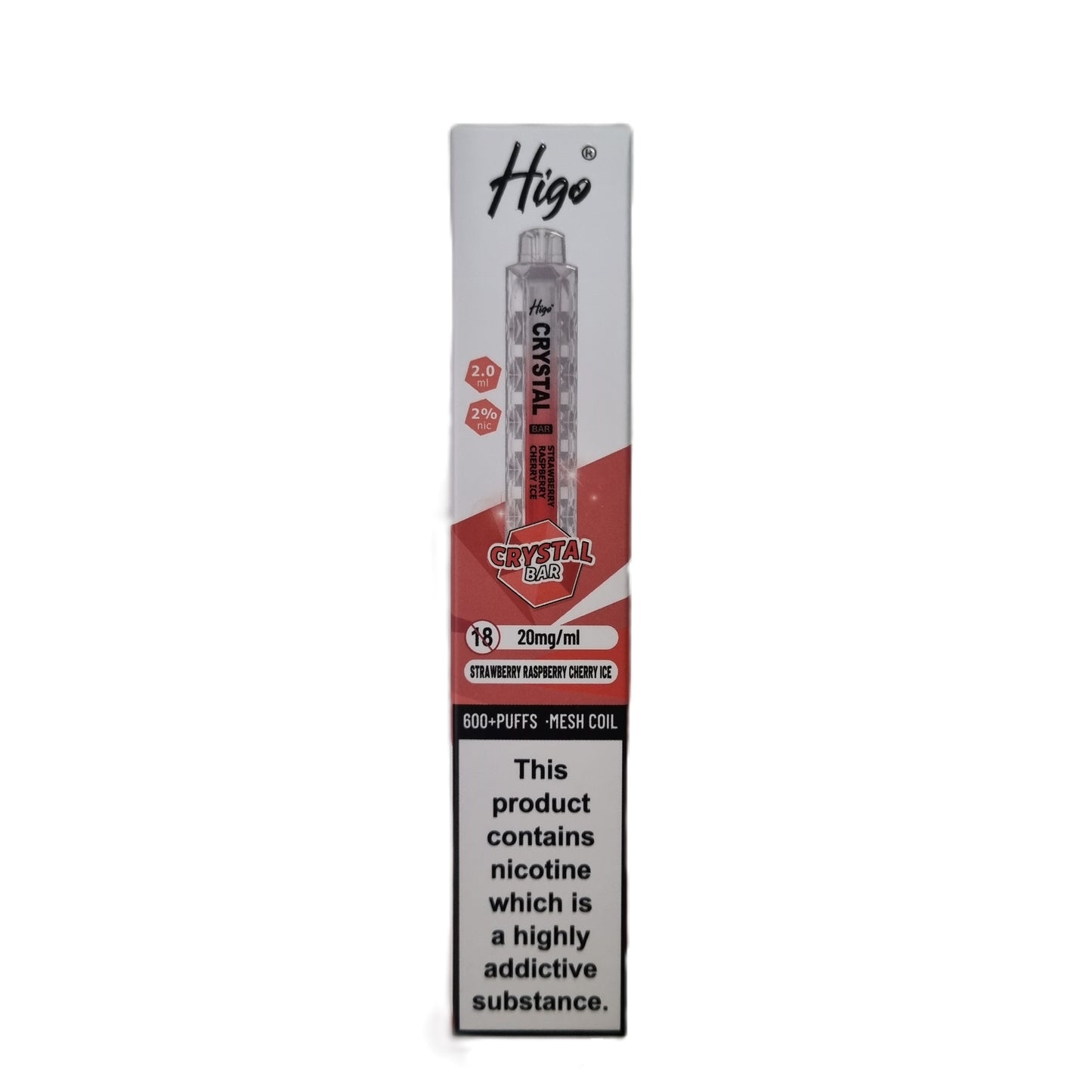 Strawberry Raspberry Cherry Ice - Higo Crystal Bar 600